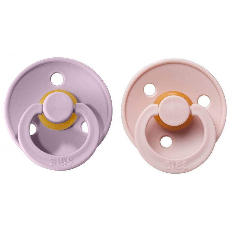 Natural Rubber Pacifier Combo - 2 Pack dusky lilac & blush