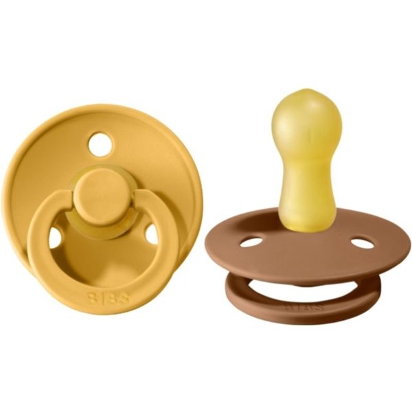 Natural Rubber Pacifier Combo - 2 Pack Honey Bee & Earth