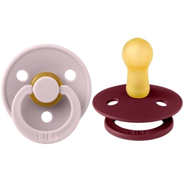 Natural Rubber Pacifier Combo - 2 Pack Pink Plum & Elderberry