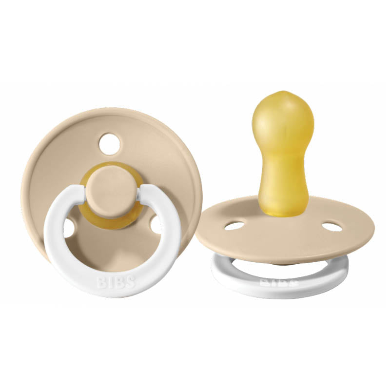 Glow In the Dark Natural Rubber Pacifier - 2 Pack vanilla glow