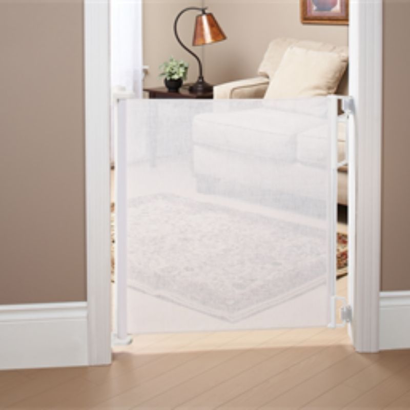 Retractable Safety Gate White