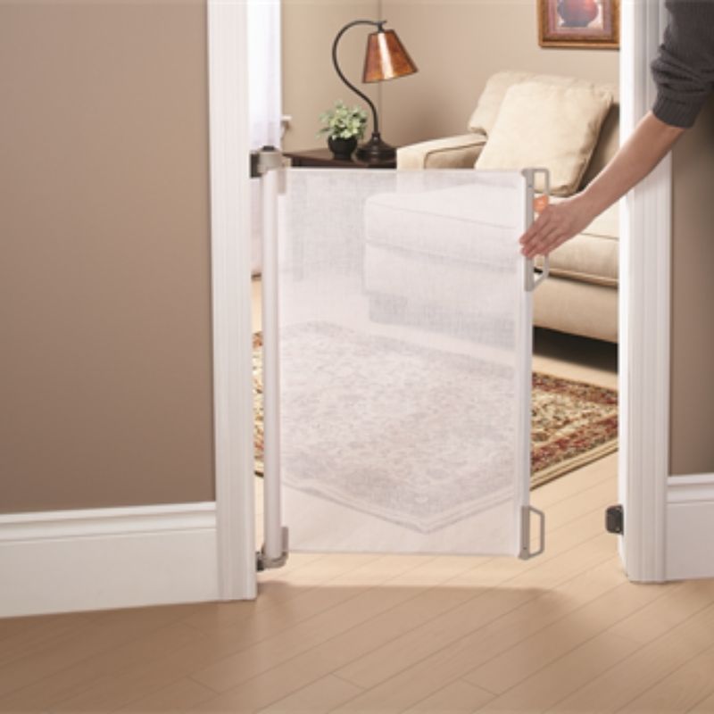 Retractable Safety Gate White