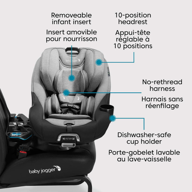 baby jogger city turn crash test City Turn Rotating Convertible Car Seat | Snuggle Bugz