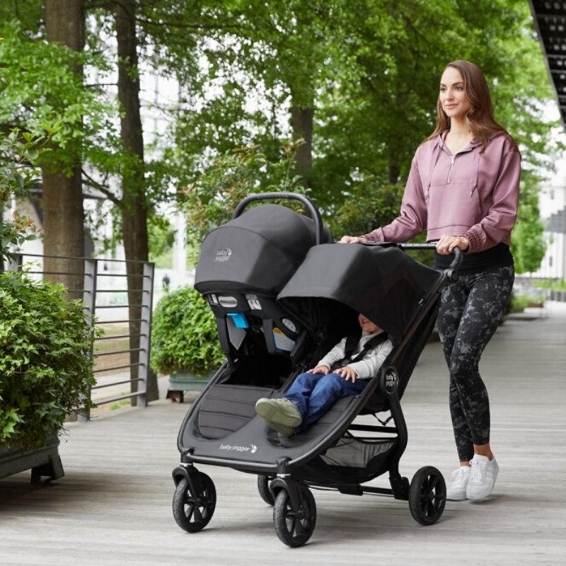 double jogging stroller canada City Mini GT2 Double Stroller - Jet | Snuggle Bugz
