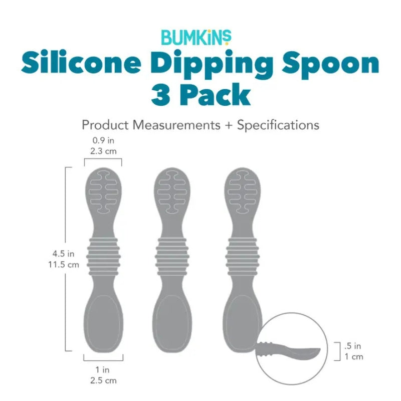 Silicone Dipping Spoons - 3 Pack