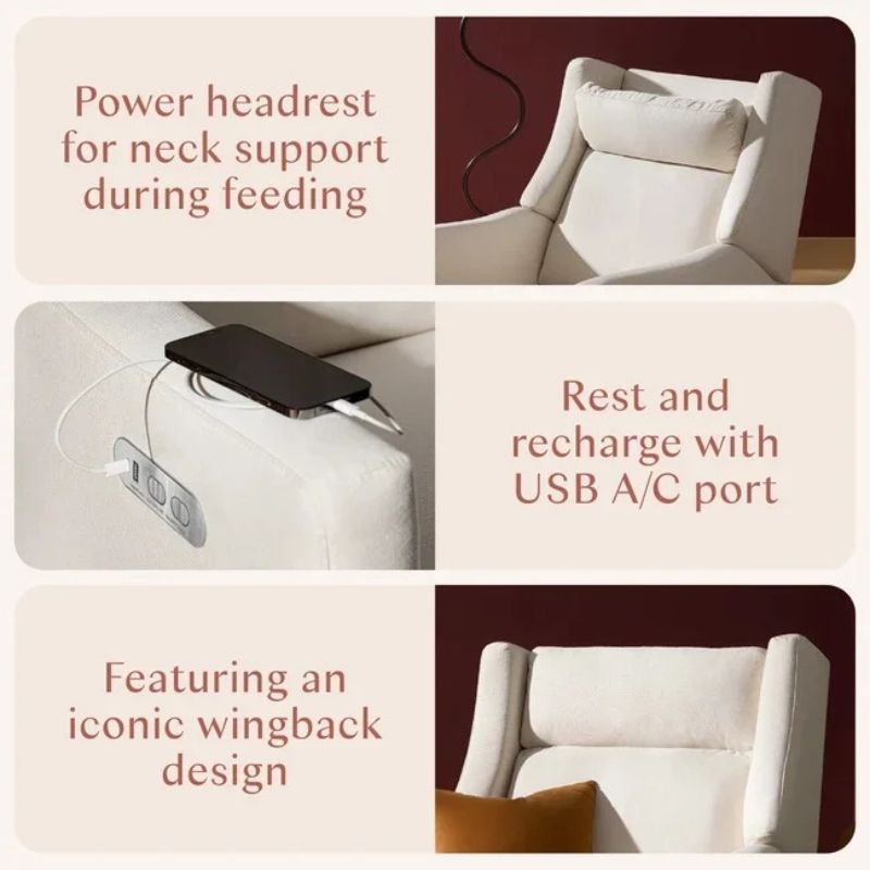 Kiwi Plus Power Recliner and Swivel Glider with Power Adjustable Headrest