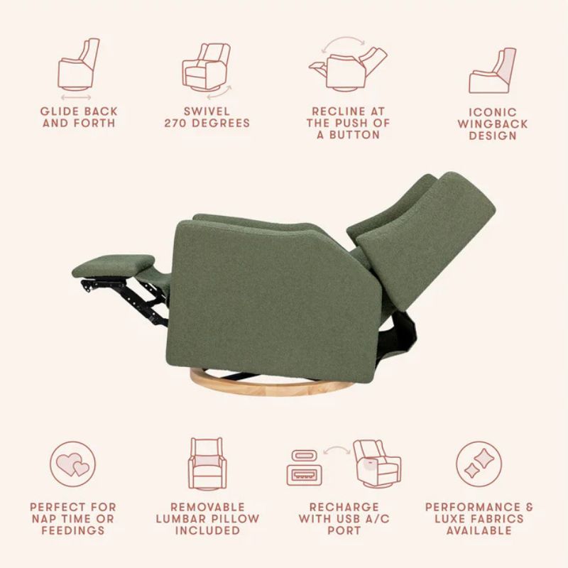 Kiwi Electronic Glider Recliner w/ USB Port