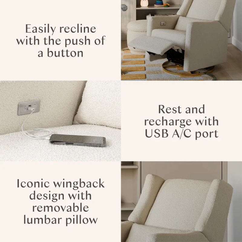 Kiwi Electronic Glider Recliner w/ USB Port