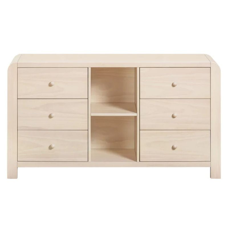 TipToe 6-Drawer Extra Wide Assembled Dresser with Cubbies