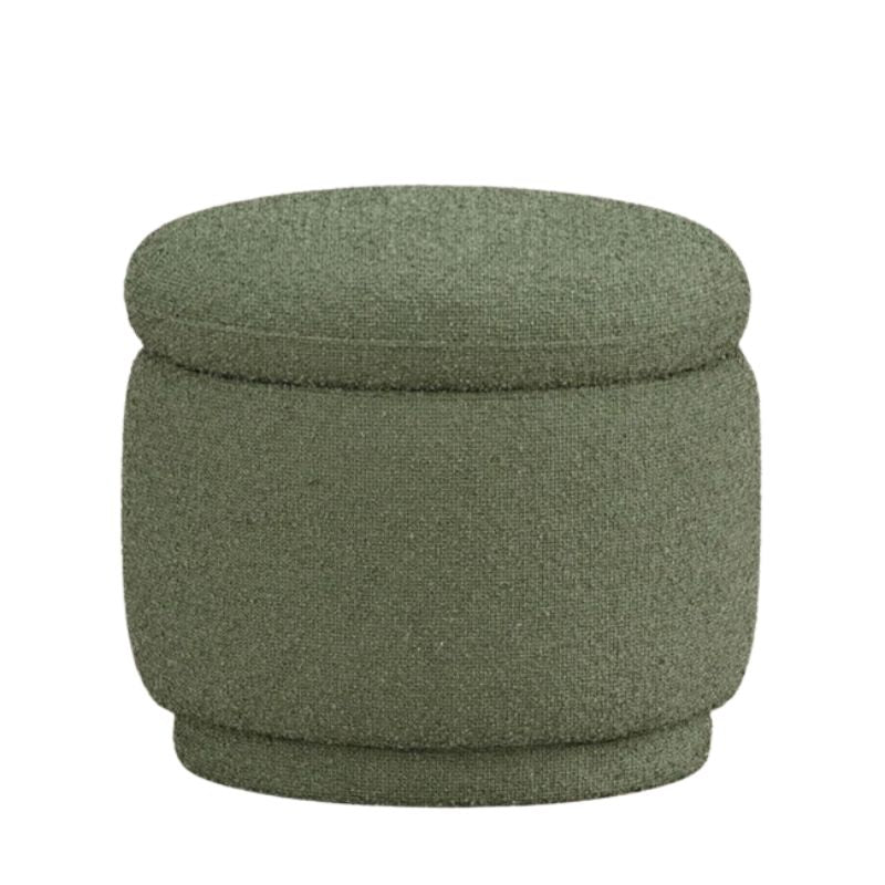 Enoki Storage Ottoman in Boucle