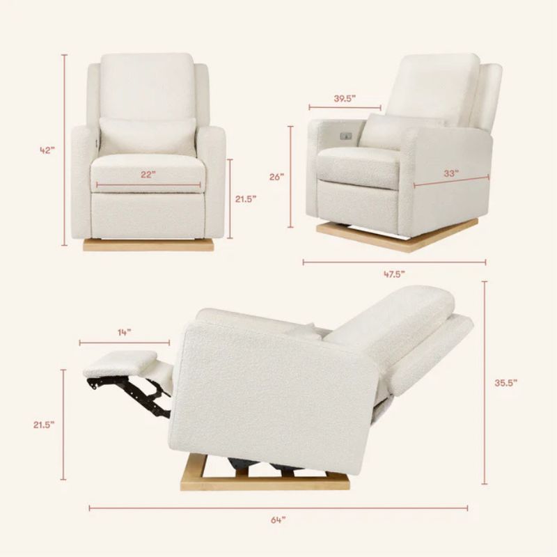 Sigi Electronic Recliner and Glider with USB Port