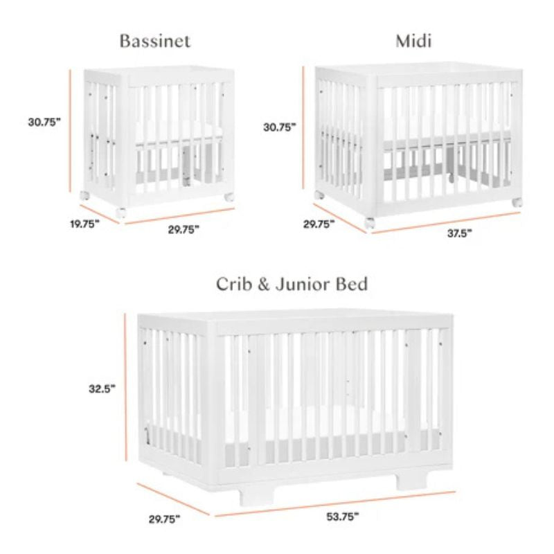 Yuzu 8-in-1 Convertible Crib