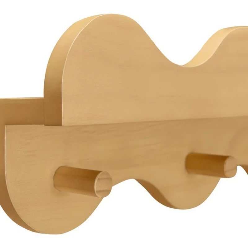 Lido Wave Bookshelf with Hooks
