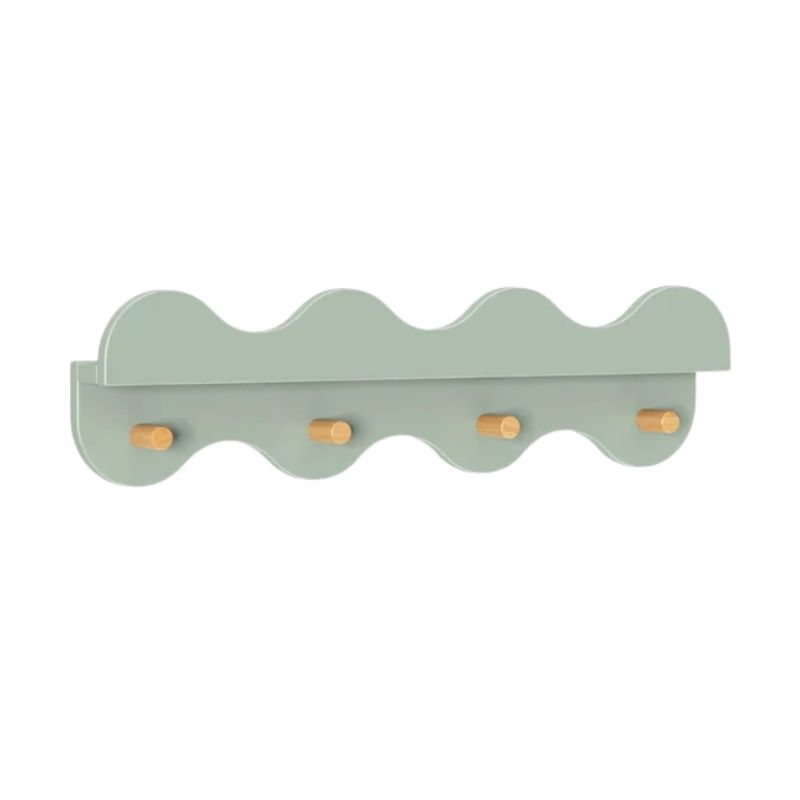 Lido Wave Bookshelf with Hooks