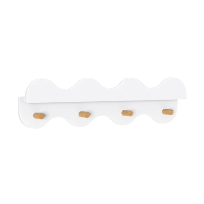 Lido Wave Bookshelf with Hooks