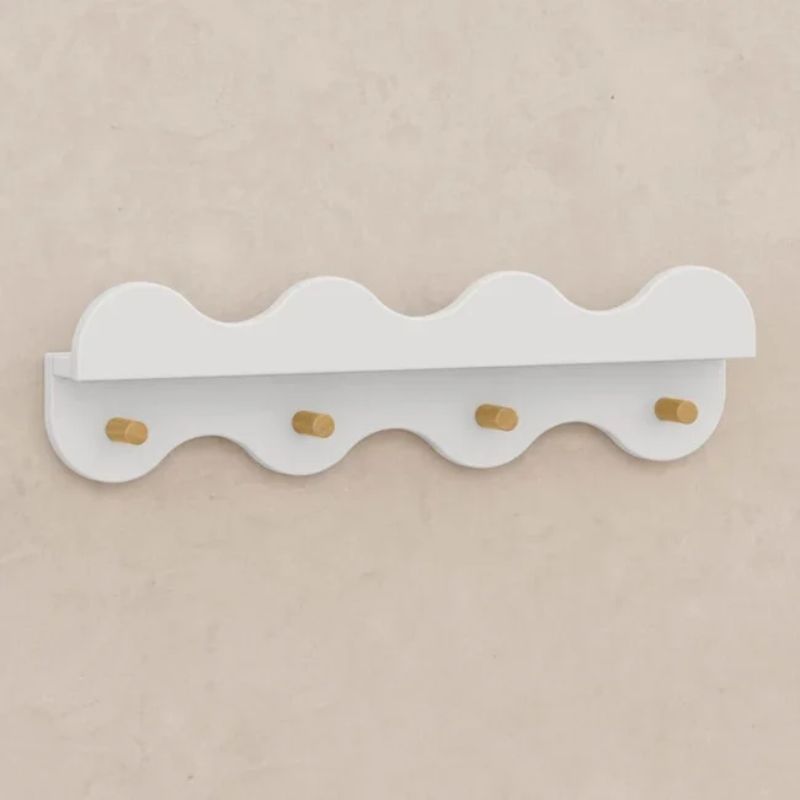 Lido Wave Bookshelf with Hooks