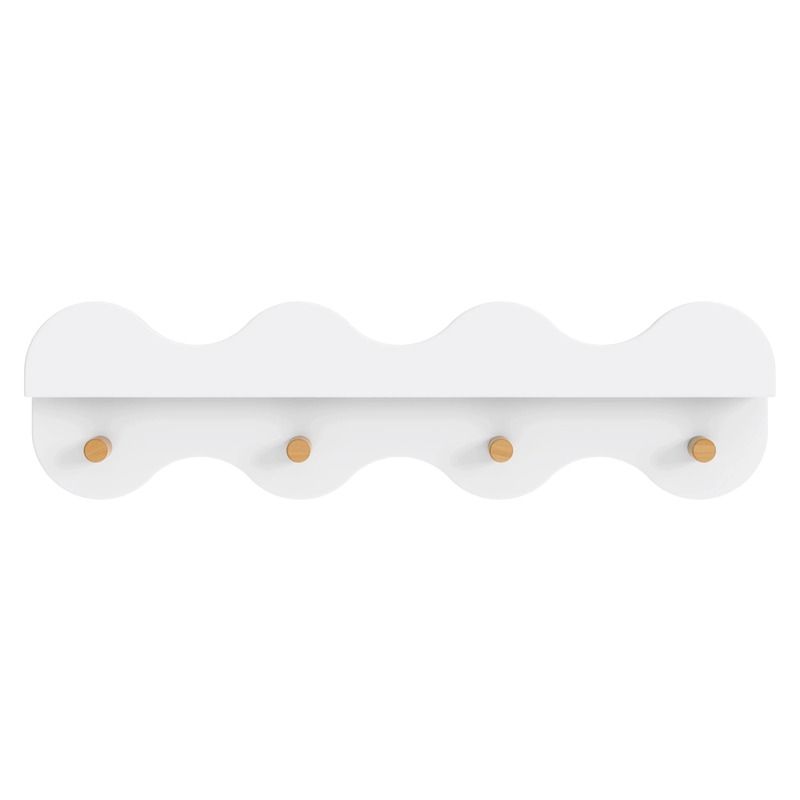 Lido Wave Bookshelf with Hooks