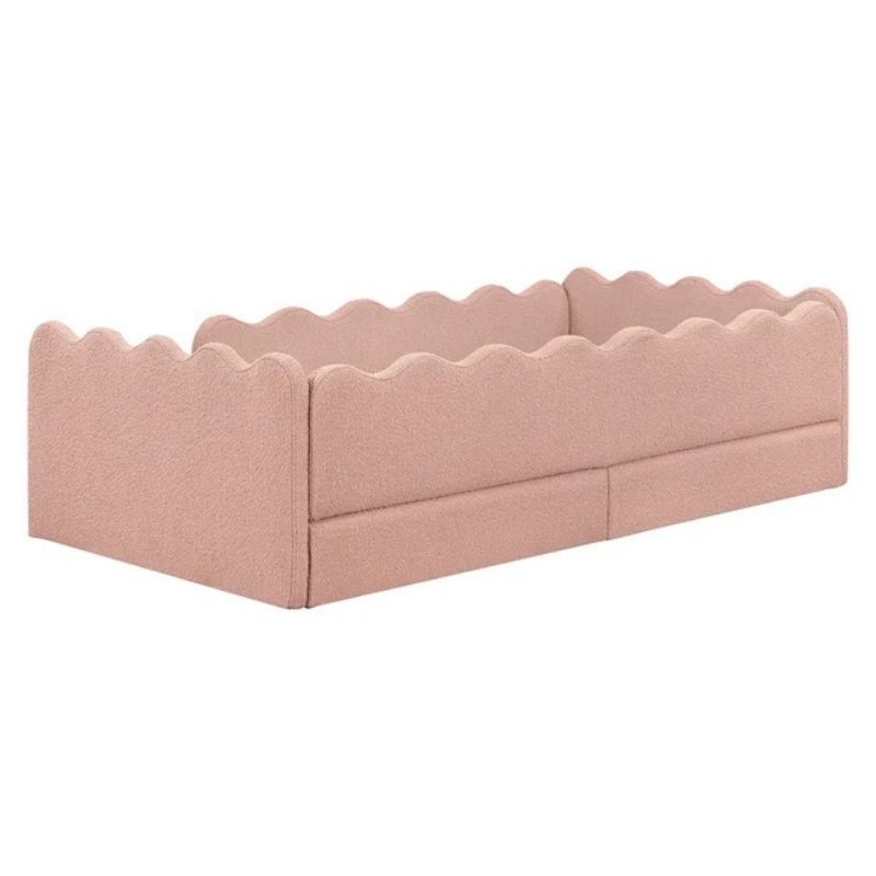 Rizo Montessori-Inspired Twin Floor Bed with Guardrails