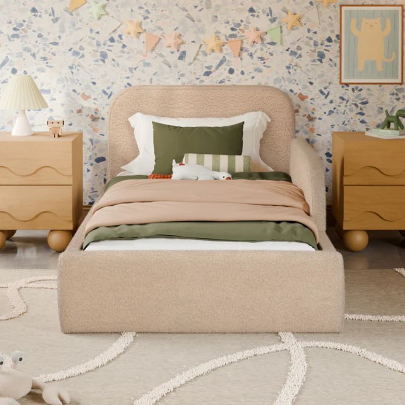 Upholstered Twin/Full Bed Guardrail - Nara and Rizo