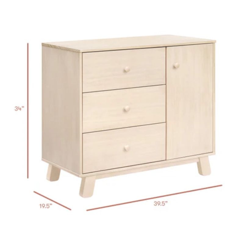 Hudson Modern 3-Drawer Dresser