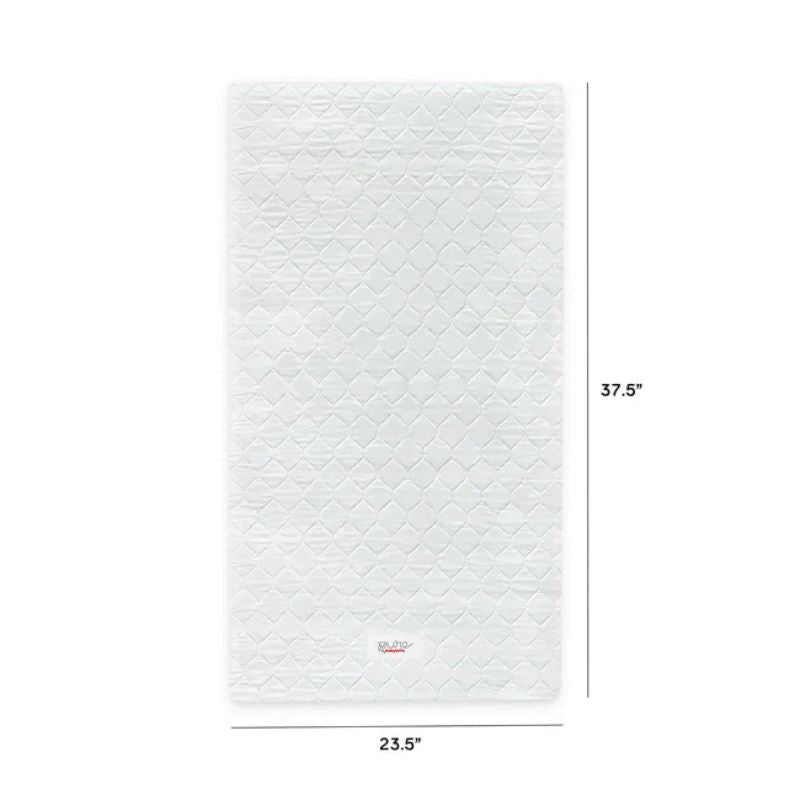 Pure Core Mini Crib Mattress w/ Hybrid Quilted Waterproof Cover (Lightweight)
