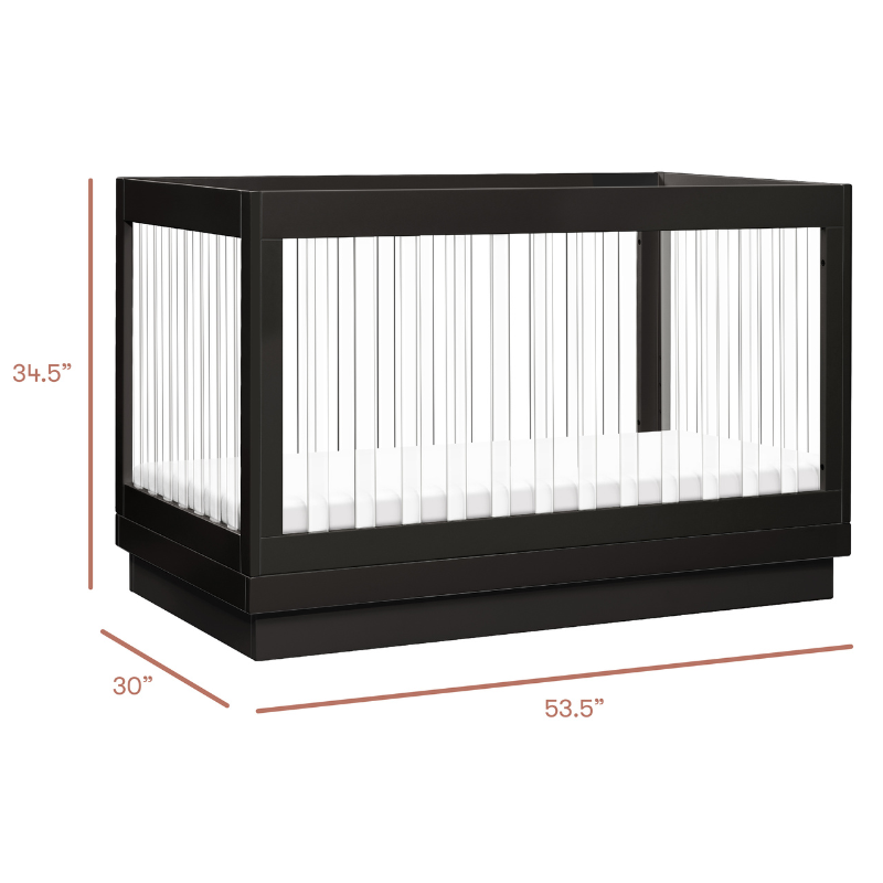 Harlow 3-in-1 Convertible Crib with Toddler Bed Conversion Kit