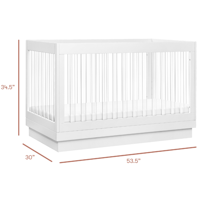 Harlow 3-in-1 Convertible Crib with Toddler Bed Conversion Kit