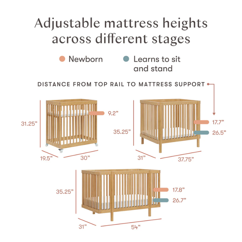 Pogo 8-in-1 Convertible All-Stages Crib