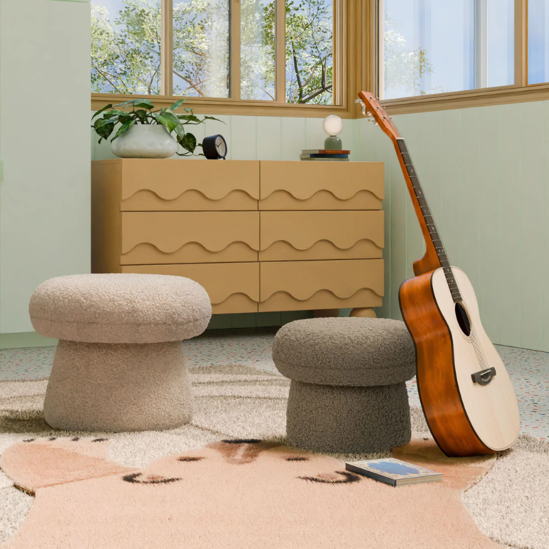Mushroom Mini Pouf