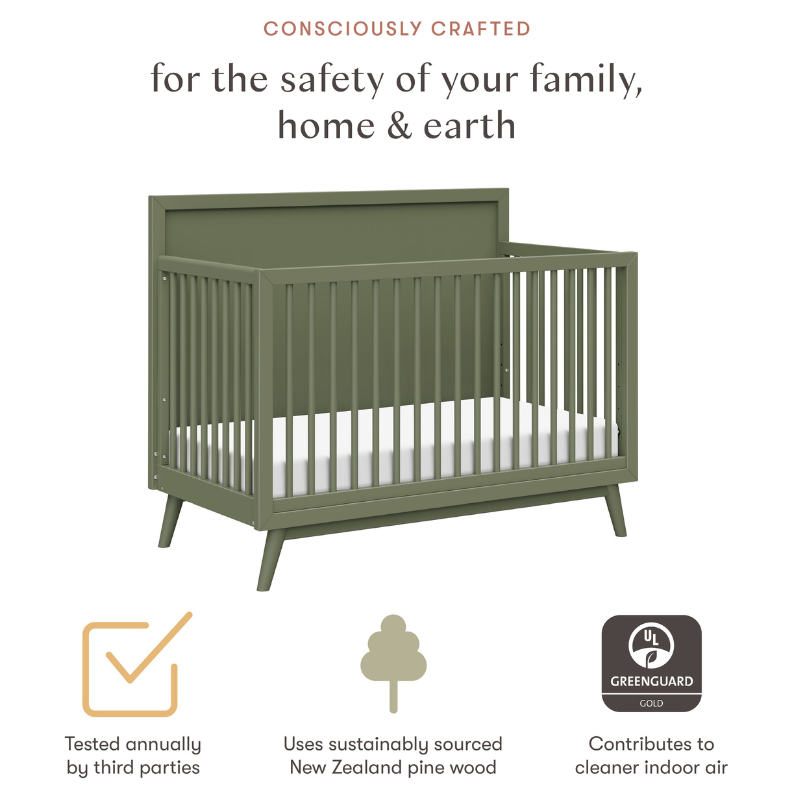 Palma Mid-Century 4-in-1 Convertible Crib