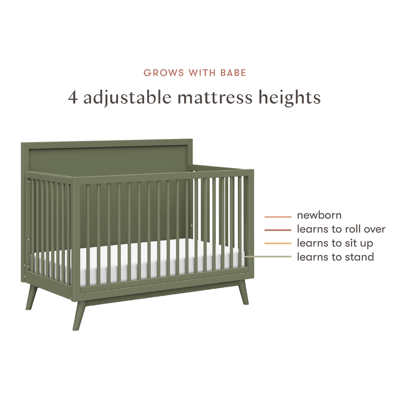 Palma Mid-Century 4-in-1 Convertible Crib