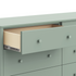 Swell 6-Drawer Assembled Dresser in Light Sage