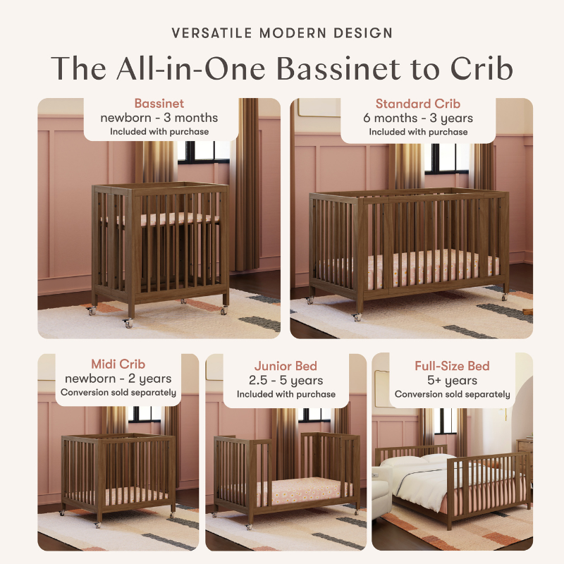 Rolli 9-in-1 Convertible All-Stages Crib