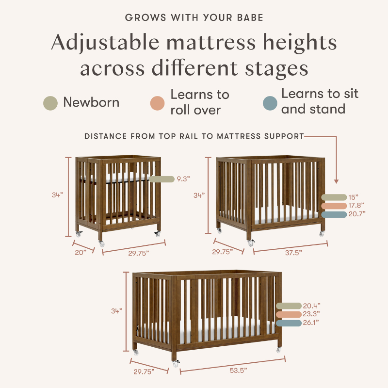 Rolli 9-in-1 Convertible All-Stages Crib