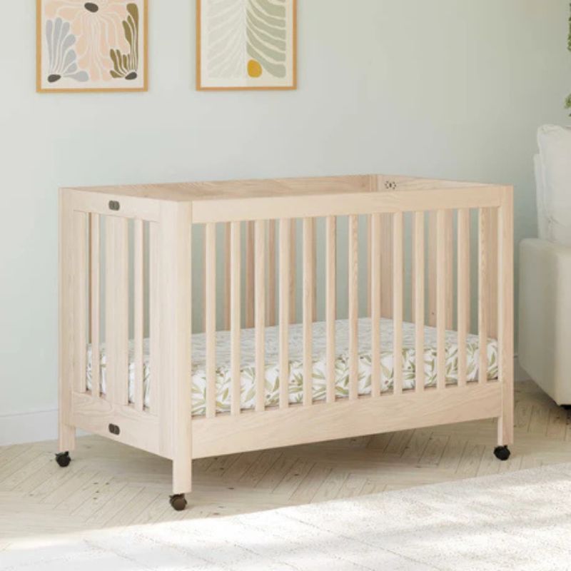 Maki Portable Folding Crib with Toddler Bed Conversion Kit