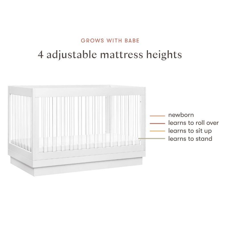 Harlow 3-in-1 Convertible Crib with Toddler Bed Conversion Kit