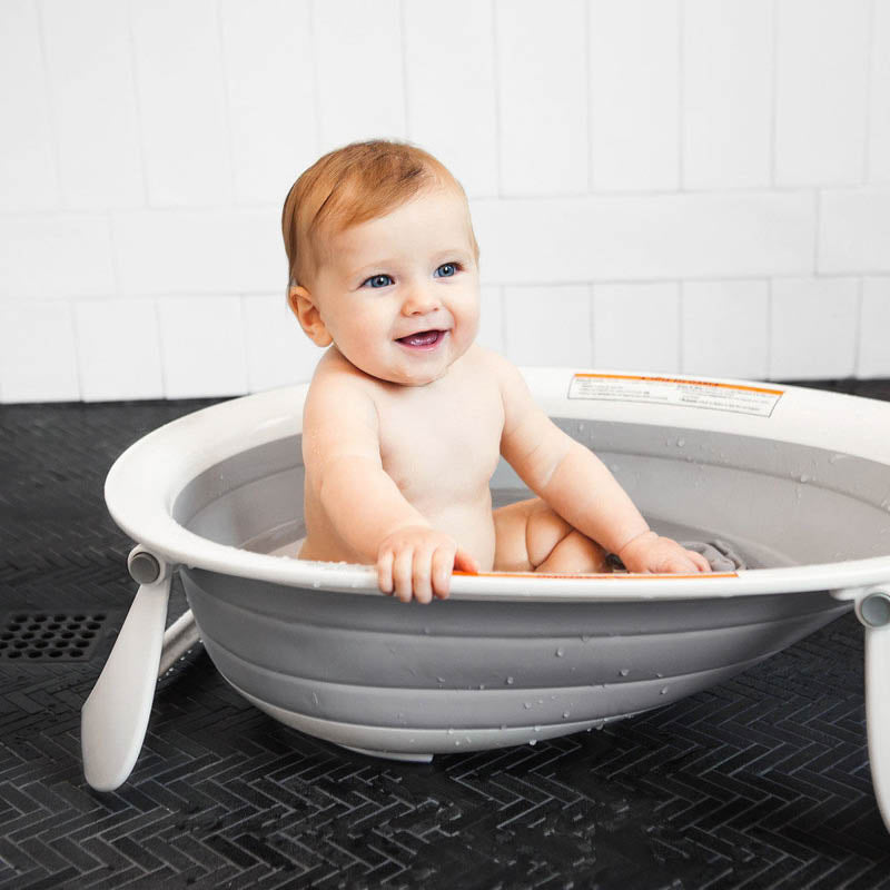Naked Collapsible Baby Bath Tub grey