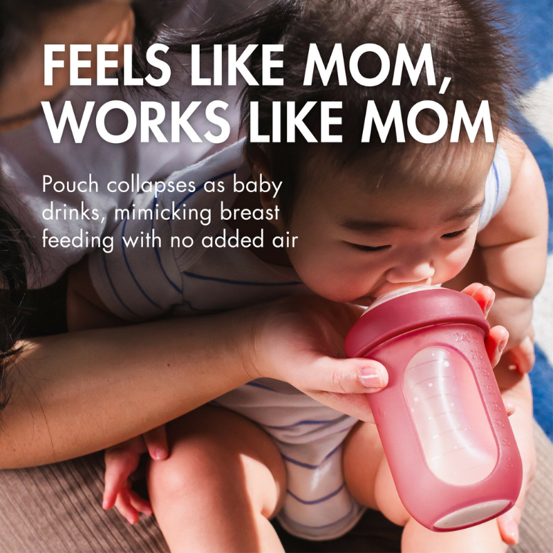 NURSH 8oz Collapsible Silicone Pouch Bottle - 3 Pack