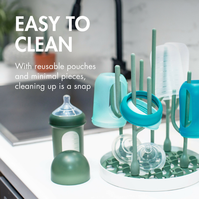 NURSH 8oz Collapsible Silicone Pouch Bottle - 3 Pack