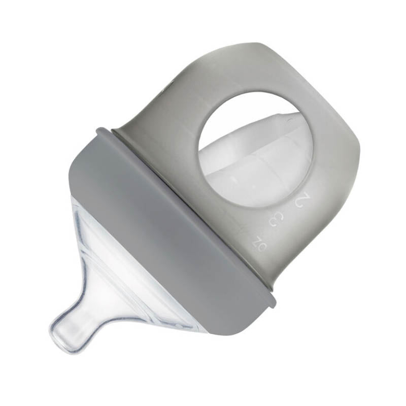 NURSH Silicone Bottle 3 Pack - 4oz grey