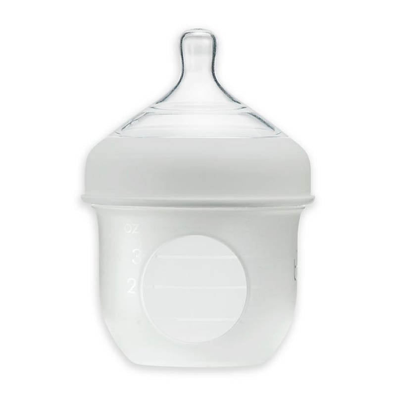 NURSH Silicone Pouch Bottle - 4 oz grey