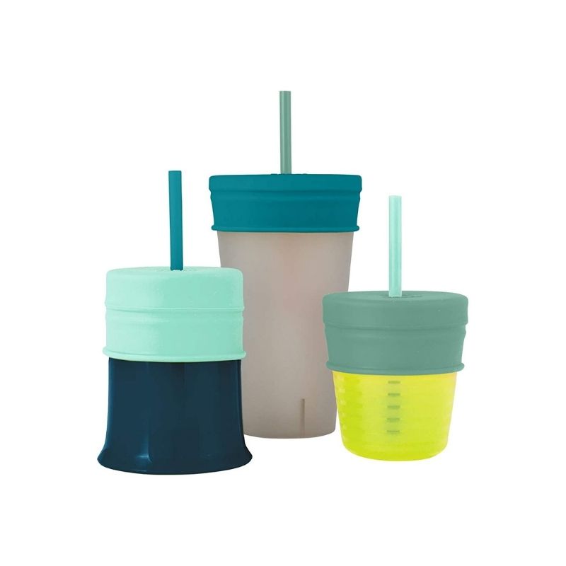 Snug Straw Lids - 3 Pack Green