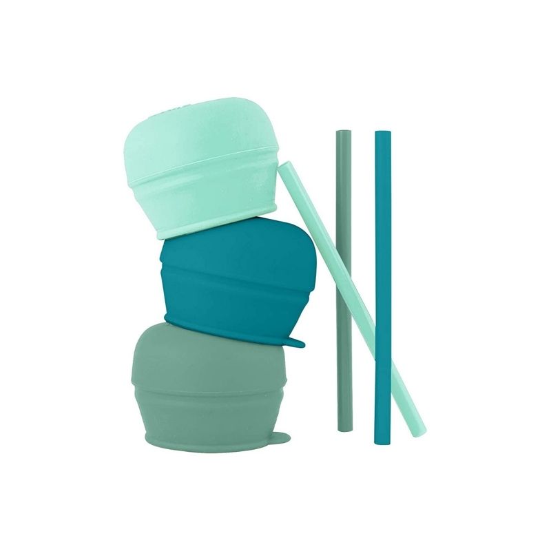 Snug Straw Lids - 3 Pack Green