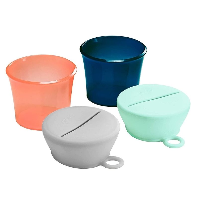 Snug Snack Cups with Lids -2 Pack 