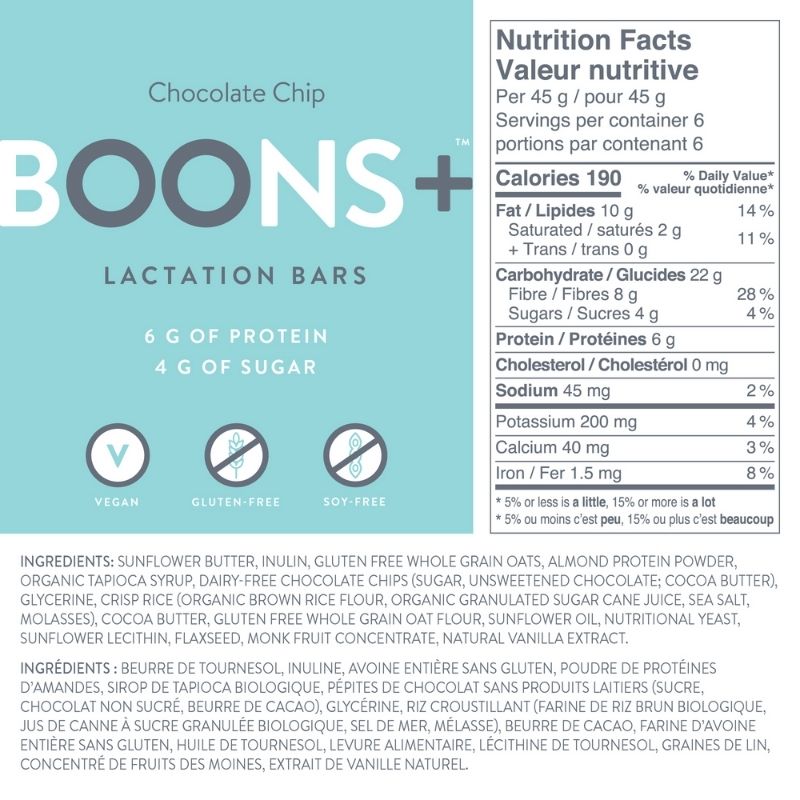 Lactation Bars Chocolate Chip