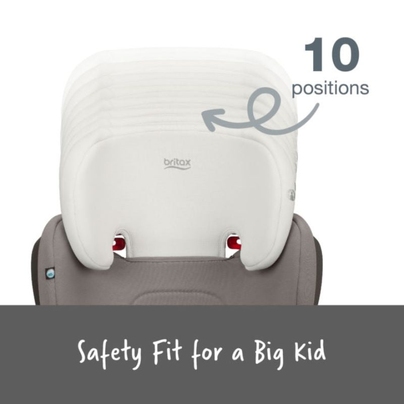 Highpoint 2-Stage Belt-Positioning Booster Seat Grey Ombre