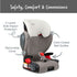 Highpoint 2-Stage Belt-Positioning Booster Seat Grey Ombre