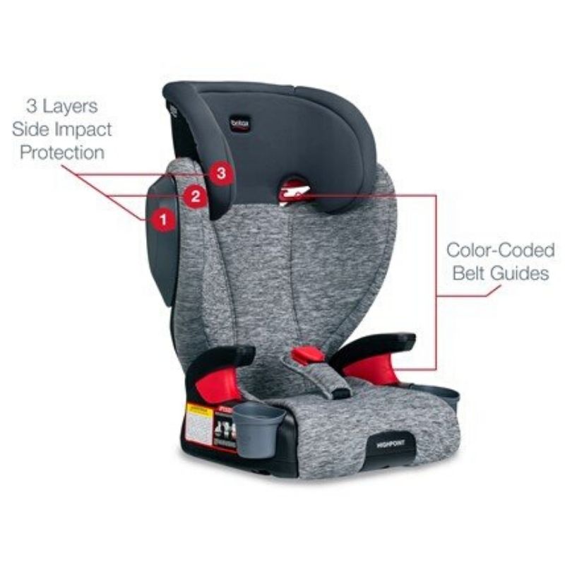 Highpoint 2-Stage Belt-Positioning Booster Seat Asher