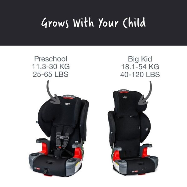 Grow With You ClickTight Harness-2-Booster Seat Black Contour Safewash