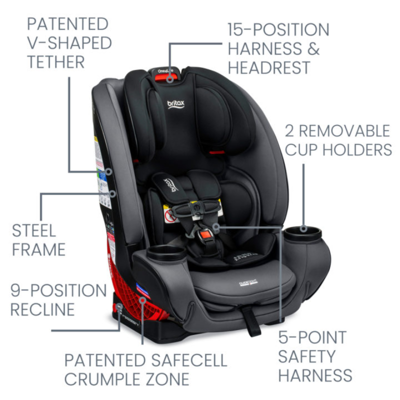 One4Life ClickTight All-in-One Convertible Car Seat - Safewash